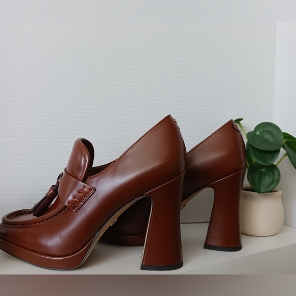 Sam Edelman - Mocha High Heels Loafers - Picture 3 of 11